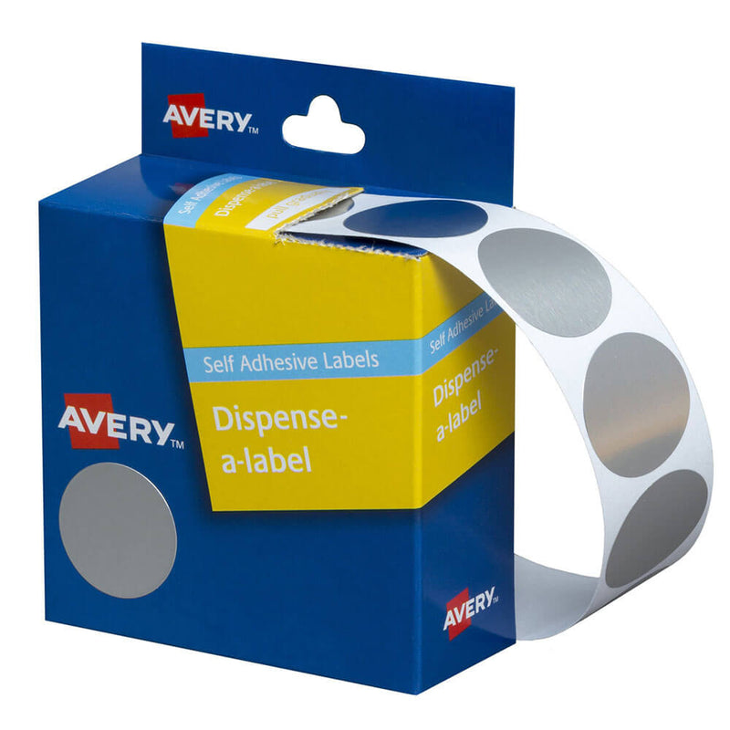 Avery Étiquettes autocollantes à pois 24 mm (250 pièces)