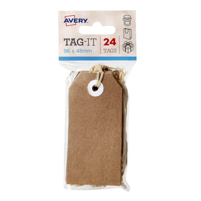Avery -tags met string 24pk (96x48mm)