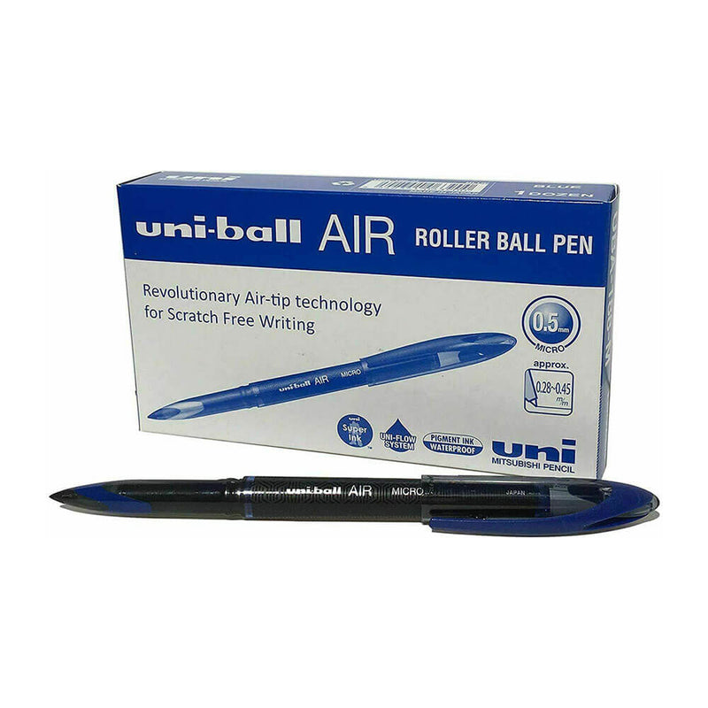 Stylo roller micro encre liquide Uni Air 0,5 mm 12 pièces