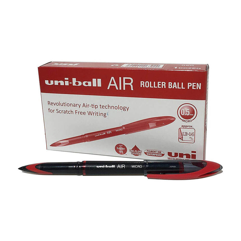 Stylo roller micro encre liquide Uni Air 0,5 mm 12 pièces