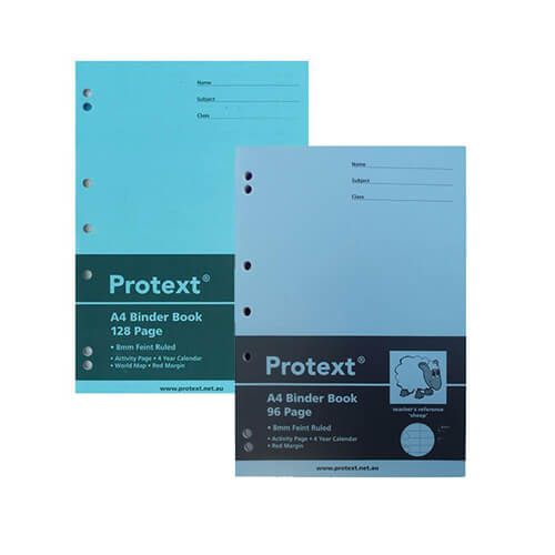 Protext Ruled Binder Book with PP Cover