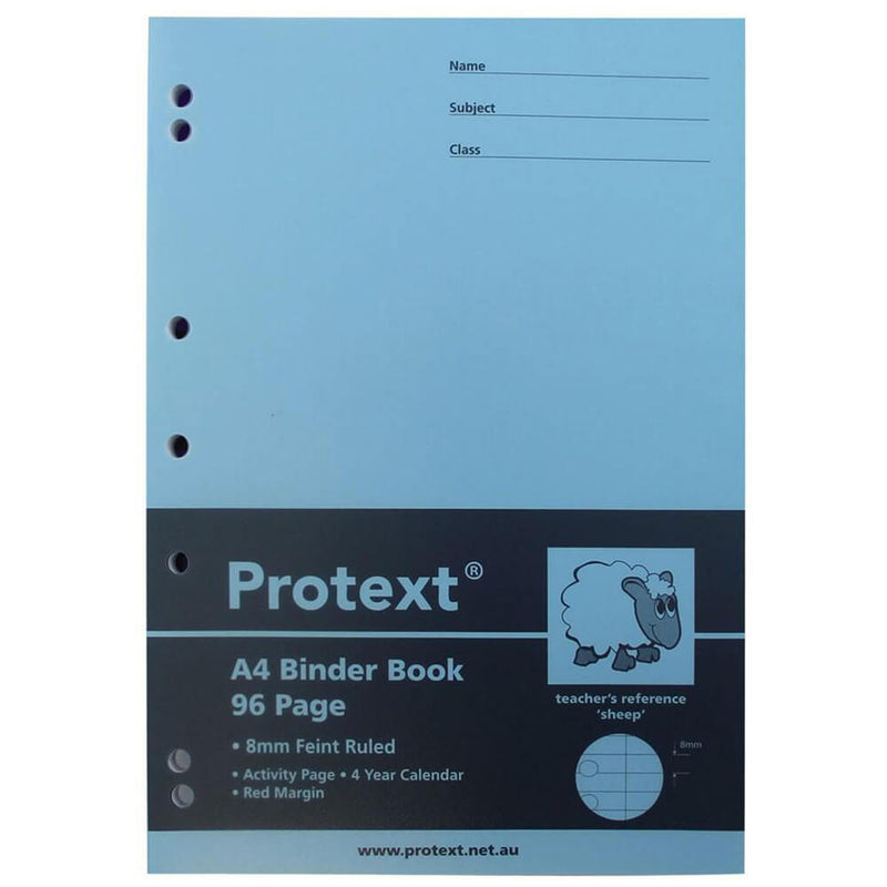 Protext geregeerd bindmiddelboek met PP -cover