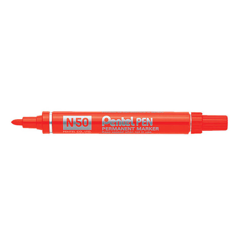 Pentel N50 Marqueur permanent à pointe conique 12 pièces