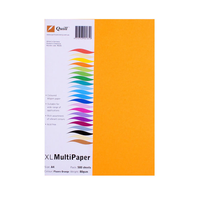 Quill A4 farbiges Kopierpapier 500 Stück (80 g/m²)