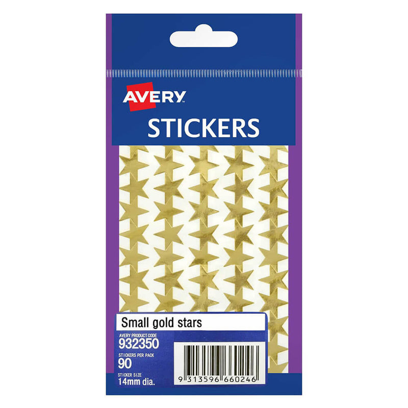 Avery F/P Étiquette étoiles dorées (lot de 10)