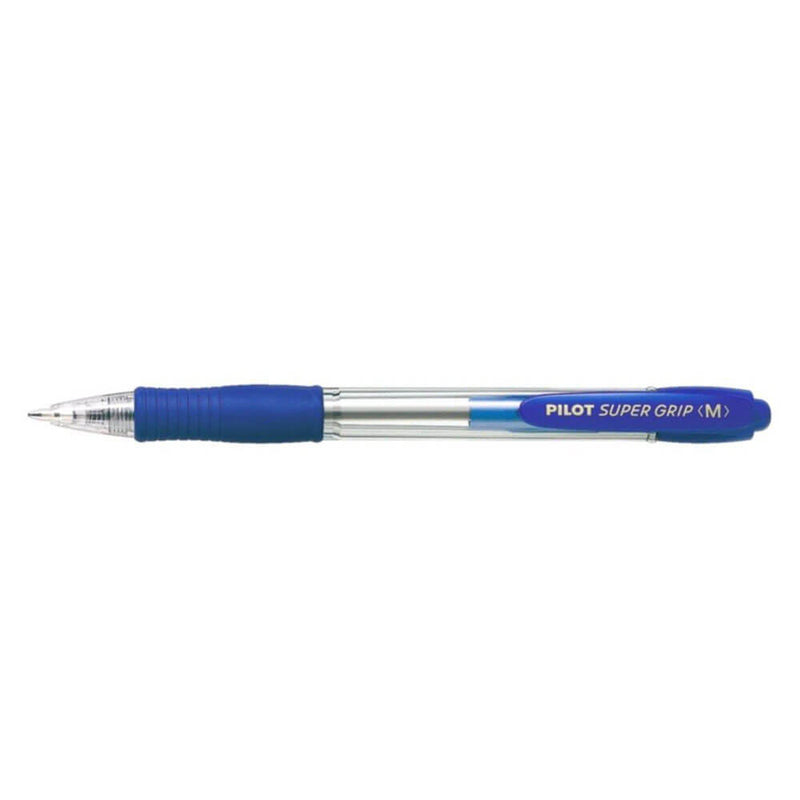 Stylo moyen rétractable Pilot BPGP Super Grip, 12 pièces